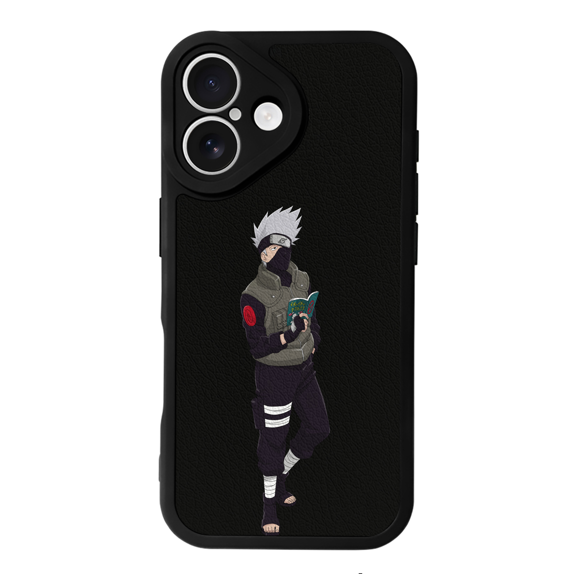 （画像用） NARUTO -ナルト- はたけ カカシ Hatake Kakashi 【iPhone 16シリーズ対応】シリコンスマホケース（レザー調） 材質：シリコン